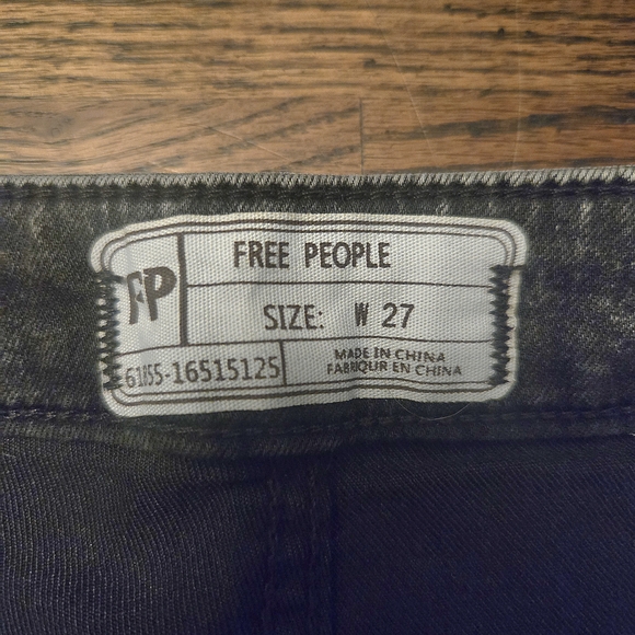 Free People Just Float On Flare Charcoal Stone Wash - Picture 3 of 4